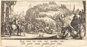 Nesení kříže od Jacques Callot