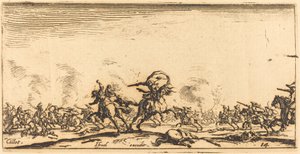 Kavalerie boj s pistolemi, c. 16321634. od Jacques Callot