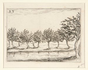 Sloupce na okraji vody - ne. 23 ze série od Jacques Callot