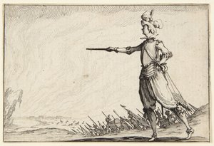 Velitel pěšky od Jacques Callot