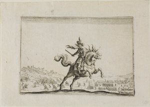 Velitel na koni z The Caprices od Jacques Callot