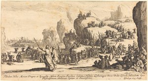 Přechod Rudého moře od Jacques Callot