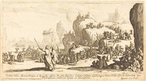 Přechod Rudého moře, 1629. od Jacques Callot