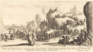 Přechod Rudého moře, 1629. od Jacques Callot