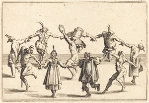 Tanec, c. 1622. od Jacques Callot
