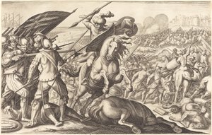Porážka turecké kavalérie od Jacques Callot