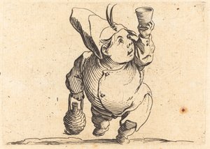 The Drinker, čelní pohled, c. 1622. od Jacques Callot
