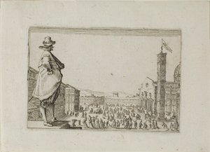 Duomo ve Florencii, od The Caprices od Jacques Callot