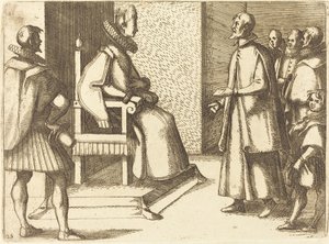 Vyslanec Toskánska děkuje královně od Jacques Callot