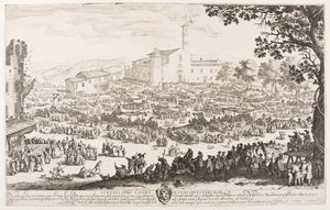 Trh v L’Imprunetě od Jacques Callot