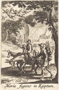 Útěk do Egypta v roce 1630 nebo později. od Jacques Callot