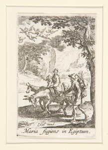 Útěk do Egypta, ne. 9 ze Života Panny od Jacques Callot