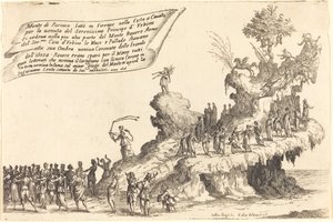 Splav hory Parnas, 1616. od Jacques Callot
