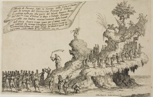 Float of Mount Parnassus, z The War of Beauty od Jacques Callot