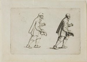Pozdrav rolník, z The Caprices od Jacques Callot