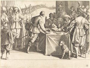 The Hiring of the Troops, c. 1614. od Jacques Callot