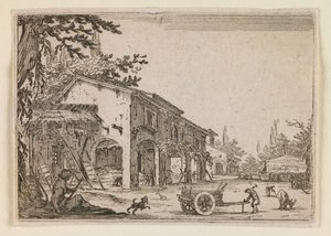 Usedlost, z díla „Rozmary“ (nancyjské vydání) od Jacques Callot