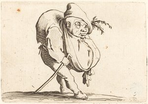 Hrbáč s holí od Jacques Callot