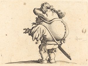 Hrbáč s opeřenou čepicí od Jacques Callot