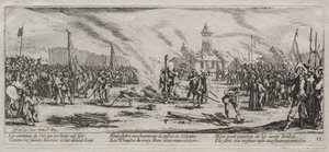 The Large Miseries of War: Burning at the Stake, 1633. od Jacques Callot