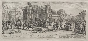 The Large Miseries of War: Devastation of a Monastery od Jacques Callot