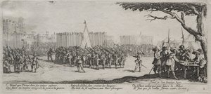 The Large Miseries of War: Enrollment of the Troops od Jacques Callot
