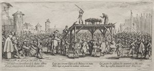 The Large Miseries of War: Execution on the Wheel od Jacques Callot