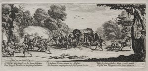 The Large Miseries of War: Dálniční loupež od Jacques Callot