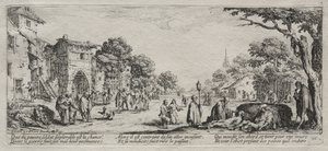 The Large Miseries of War: The Beggars and the Dying, 1633. od Jacques Callot
