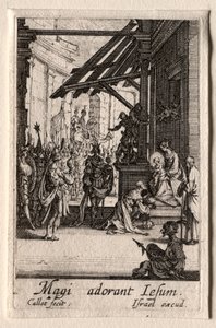 Život Panny Marie: Klanění tří králů od Jacques Callot