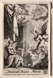 Život Panny: Zvěstování. od Jacques Callot