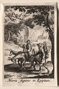 Život Panny Marie: Útěk do Egypta od Jacques Callot