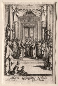 Život Panny Marie: Svatba Panny. od Jacques Callot