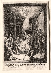 Život Panny: Narození Páně. od Jacques Callot