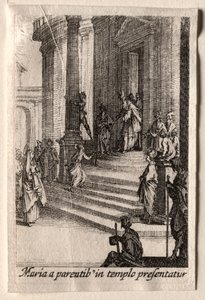 Život Panny Marie: Uvedení Panny Marie do chrámu od Jacques Callot