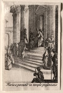 Život Panny Marie: Uvedení Panny Marie do chrámu. od Jacques Callot
