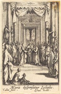Svatba Panny, v roce 1630 nebo později. od Jacques Callot