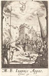 Umučení svatého Jana Evangelisty, c. 16341635. od Jacques Callot