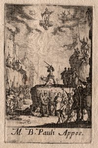 Umučení apoštolů: Svatý Pavel od Jacques Callot