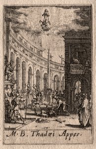 Umučení apoštolů: Svatý Tadeáš od Jacques Callot