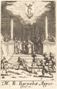 Umučení svatého Barnabáše od Jacques Callot