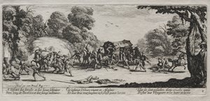 The Miseries of War: Highway Robbery, 1633. od Jacques Callot