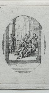 Tajemství umučení: Kristus korunovaný trním. od Jacques Callot