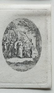 Tajemství umučení: Kristus zajatý. od Jacques Callot