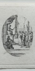 Umučení: Kristus před Pilátem. od Jacques Callot