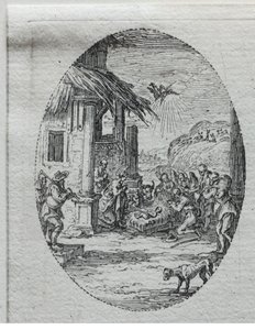 Záhady umučení: Klanění pastýřů od Jacques Callot
