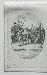 Umučení: Nesení kříže od Jacques Callot