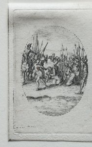 Umučení: Nesení kříže. od Jacques Callot