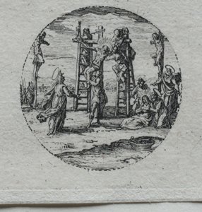 Záhady umučení: Ukřižování. od Jacques Callot