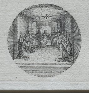 Tajemství umučení: Sestoupení Ducha svatého od Jacques Callot